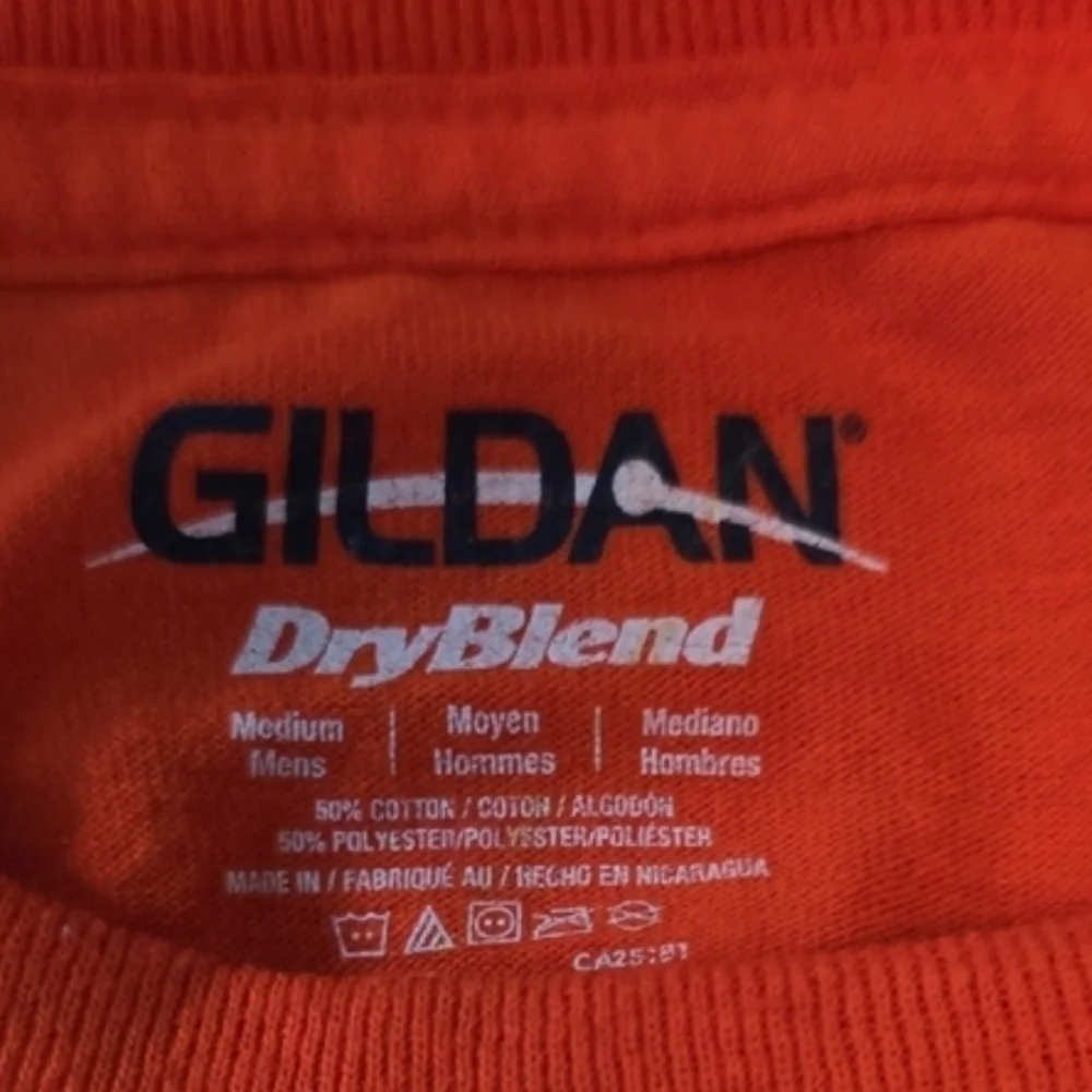 Men Vibrant Orange Tee With Wings - Picture 9 of 9